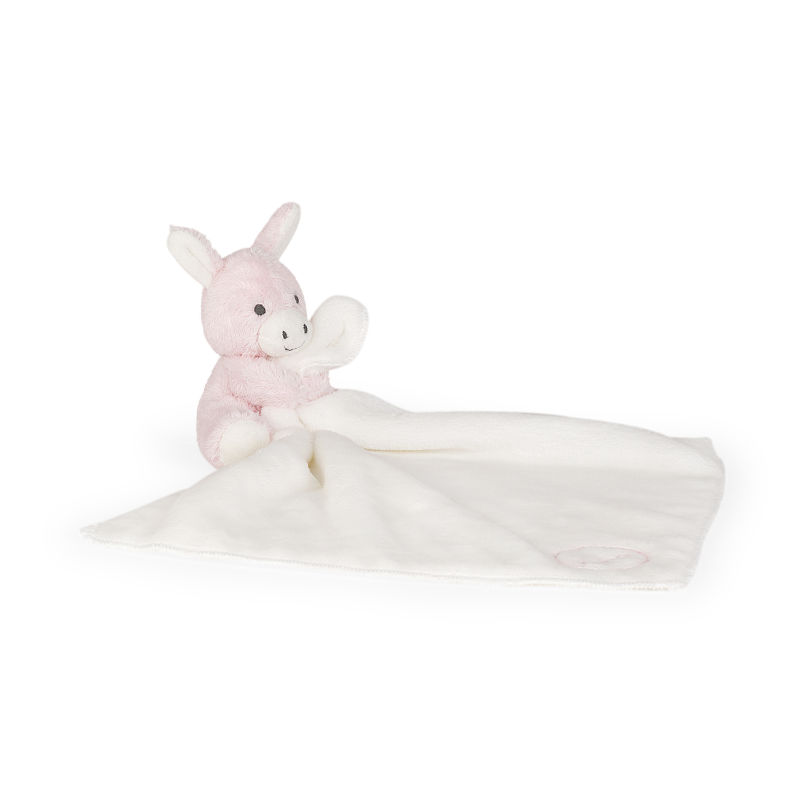 les amis babies baby comforter pink donkey 